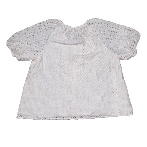 Arna York Collection coton Eyelet Top Sz 26/28 White A004390 - Picture 8 of 8